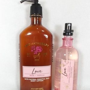 BATH BODY WORKS ROSE VANILLA "LOVE" AROMATHERAPY